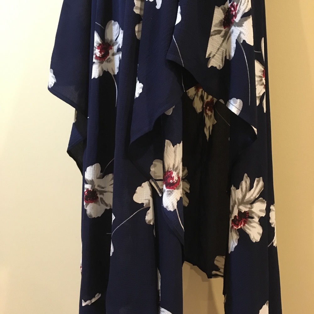 Strappy Handkerchief Hem Maxi Dress - Picture 5 of 6